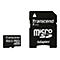 Transcend - Flash-Speicherkarte (microSDHC/SD-Adapter inbegriffen) - 4 GB - Class 4 - microSDHC