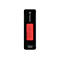 Schwarzer USB-Stick mit rotem Schieber. Aufschrift Transcend 128GB USB 3.0.