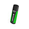 Une clé USB noire et verte avec USB 3.0 64 Go et le logo Transcend.