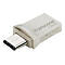 Ein weiÃŸ-grauer Transcend USB-C-Adapter mit einem metallisch-silbernen USB-C-Anschluss, 128GB Aufdruck.