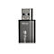 ClÃ© USB gris foncÃ© avec 256 Go et logo Transcend. Le connecteur USB est argentÃ©.