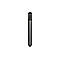 Un stylo gris avec un capuchon et une pointe noirs, sur fond blanc.