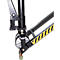 Transpalette à ciseaux SHW Premium, commande de levage manuelle, capacité de charge jusqu'à 1000 kg, roues pivotantes et roulettes de charge, L 1650 x l 570 x H 1200 mm, acier, noir-orange