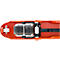 Transpalette AC-P, commande manuelle de levage, capacité de charge jusqu'à 2500 kg, roues pivotantes et galets de charge, L 1550 x l 540 x H 1240 mm, acier, orange-noir