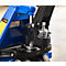 Transpalette, manuel, roues pivotantes en caoutchouc, roues tandem en nylon, longueur des fourches 1150 mm, jusqu'à 2500 kg, bleu