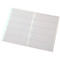 Transparent card sleeves set, interior with horizontal dividing lines and vertical binding strips.