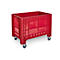 Transport- en stapelcontainer Noah - voedselveilig polyetheen - 535 l -B 1200 x D 800 x H 950 mm - belastbaar tot 300 kg - zonder deksel - rood