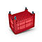 Transport- en stapelcontainer Noah - voedselveilig polyetheen - 535 l -B 1200 x D 800 x H 950 mm - belastbaar tot 300 kg - zonder deksel - rood