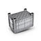 Transport- en stapelcontainer Noah, zonder deksel, bodem &amp; wanden gesloten, volume 535 l, draagvermogen tot 300 kg, 4 voet, L 800 x B 1200 x H 800 mm, voedselveilig polyethyleen, grijs