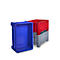 Transport-und Stapelbehälter Noah, ohne Deckel, Boden & Wände geschlossen, Volumen 354 l, Traglast bis 300 kg, 4 Füße, B 1200 x T 800 x H 580 mm, lebensmittelechtes Polyethylen, grau