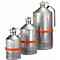 Transportblik, roestvrij staal 1.4301, 1 l, Ø 110 x H 235 mm, schroefstop met flexibele as