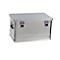 Transportbox Alutec COMFORT 60, aluminium, 60 l, L 580 x B 385 x H 332 mm, stevig deksel