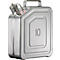 Transportcontainer, roestvrij staal 1.4301, 10 l, B 130 x D 280 x H 380 mm, schroefstop met flexibele as