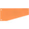 Trapeziumvormige scheidingsstroken - gerecycleerde karton - oranje - 100 stuks - ons merk Schäfer Shop Select