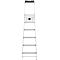 Trapladder Hailo L60, EN 131, met multifunctionele schaal en scharnierbescherming, tot 150 kg, 5 treden