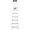 Trapladder Hailo L60, EN 131, met multifunctionele schaal en scharnierbescherming, tot 150 kg, 6 treden