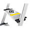 Trapladder Hailo L80, EN 131, met multifunctionele schaal en XXL-treden, tot 150 kg, 3 treden