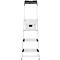 Trapladder Hailo L80, EN 131, met multifunctionele schaal en XXL-treden, tot 150 kg, 3 treden