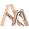 Trapladder Krause, dubbelzijdig, TRBS 2121-2, met emmerhaak, 2 x 7 stappen/longen, hout