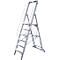 Trapladder, met groot platform, aluminium, met 6 treden