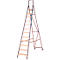 Trapladder, met wieltjes, 12 treden