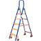 Trapladder, met wieltjes, 5 treden