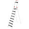 Tredenladder Hailo L100 TopLine, EN 131, met multifunctioneel plateau &amp; grijpbeugel, tot 150 kg, 8 treden