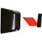 Trekband-muurcassette, magnetisch, 8 m, trekband rood/wit
