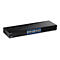 Schwarzer TRENDnet Gigabit-Switch TEG-S17 mit 16 Ports vor weißem Hintergrund.