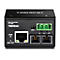 Schwarzer Trendnet Fiber Converter TI-F10SC. Text: PWR, LNK/ACT, SW1. Anschlüsse, Buchsen und grüne Klemmen sichtbar.