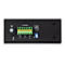 Schwarzes elektronisches GerÃ¤t mit grÃ¼nen AnschlÃ¼ssen, blauem Schalter und Text: 12-60VDC. Aufschrift: Reset, ALM, PWR, RPS, ON, OFF.