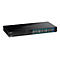Schwarzer TRENDnet Gigabit PoE+ Switch TPE-TG262 mit 26 Ports vor weißem Hintergrund.