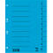 Trennblatt, Intensiv-Karton, DIN A4, blau