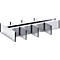 Trennwände Bott verso, Fronthöhe Schub 175 mm, B 1050 x T 550 x H 127 mm, Stahlblech, Grau