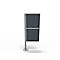 Trennwand Silent Office, 2 Elemente, H 1470 mm, dunkelgrau