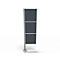 Trennwand Silent Office, 3 Elemente, H 2000 mm, dunkelgrau