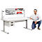 Treston ESD-ladeblok 30/22, 2 laden, 80% uittrekbaar, 10 kg draagvermogen, poedercoating, lichtgrijs RAL 7035