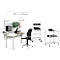 Treston LPL tafelblad QuatreX, melaminehars gecoat, randbescherming, B 1836 x D 900 x H 25 mm, lichtgrijs RAL 7035