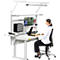 Treston QuatreX frame, elektrisch verstelbaar, tot 300 kg, lichtgrijs RAL 7035, diverse maten