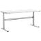 Treston TED werktafel M1500 ESD, B 1800 x D 800 mm, elektrisch in hoogte verstelbaar, T-voet, lichtgrijs RAL 7035
