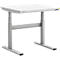 Treston TED Werktafel M750 ESD, B 900 x D 800 mm, elektrisch in hoogte verstelbaar, T-voet, lichtgrijs RAL 7025