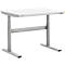 Treston TED werktafel M900 ESD, B 1100 x D 800 mm, elektrisch in hoogte verstelbaar, T-voet, lichtgrijs RAL 7035