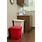 Tretabfalleimer Rubbermaid Legacy, 87 Liter, Step-on, Deckeldämpfer, Kunststoff, beige