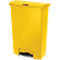 Tretabfalleimer Slim Jim®, Kunststoff, Fassungsvermögen 90 Liter, mit Rollen, gelb