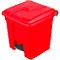 Tretabfallsammler aus Polyethylen 30 l, rot