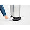 Treteimer Rotho mono PASO, 50 l, oval, Kunststoff, silber metallic