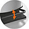 Treteimer Rotho PASO, 40 l, rechteckig, geruchsdicht, Kunststoff (BPA-frei), silber metallic