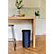 Treteimer Rotho Ribo, Volumen 35 l, mit Deckel und Inneneimer, L 400 x B 285 x H 513 mm, Recycling-Kunststoff, blau