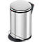 Tretmülleimer Hailo Harmony M, 12 l, rund, Soft-Close-Deckel, Edelstahl