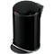 Tretmülleimer Hailo Harmony M, 12 l, rund, Soft-Close-Deckel, Stahlblech, schwarz